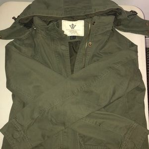 Wenven Cotton Olive Jacket